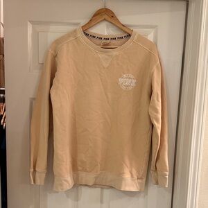 PINK Victoria's Secret Tan Crewneck Sweater for women